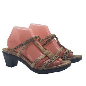 Abeo Caryse Women’s Leopard Print Slip-On Sandals – Size 9